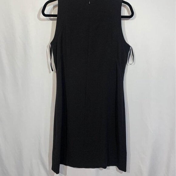 🔆white House Black Market dress. Black. Size 8. Fully lined. Front cutout. - Picture 6 of 10